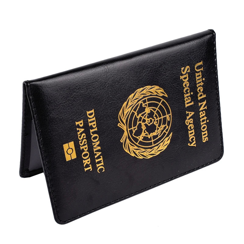 Travel Passport Cover Of United Nations Diplomatic Passport Holder