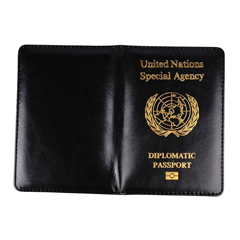 Travel Passport Cover Of United Nations Diplomatic Passport Holder