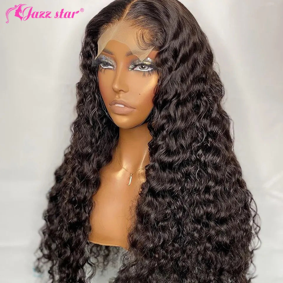 Deep Wave Frontal Wig 4x4 Closure Wig Human Hair Wigs Lace Wigs