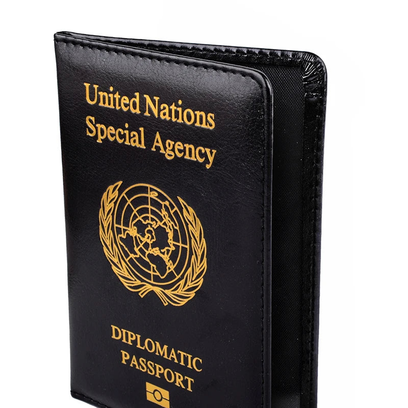 Travel Passport Cover Of United Nations Diplomatic Passport Holder