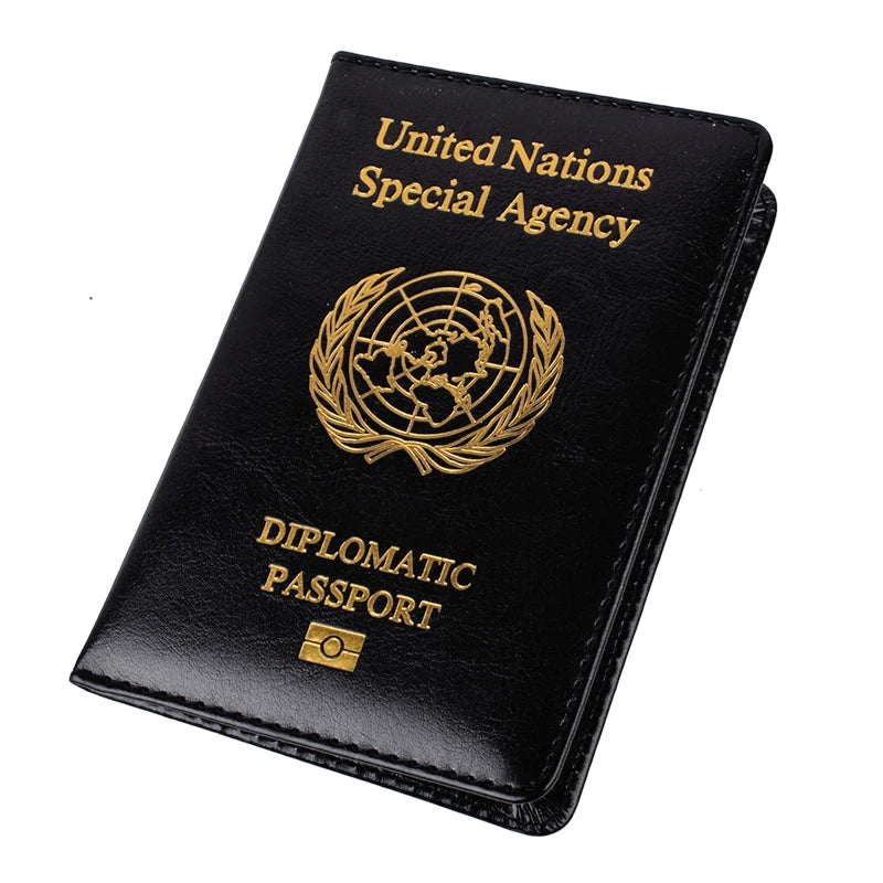 Travel Passport Cover Of United Nations Diplomatic Passport Holder