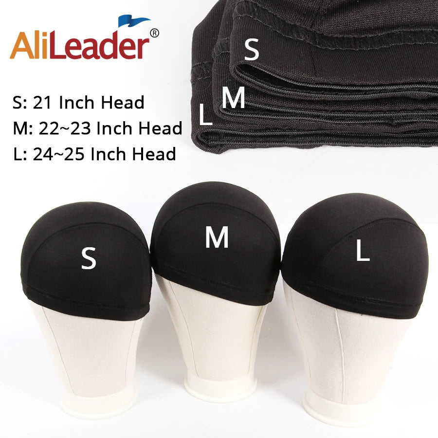 Alileader S/M/L Hairnet Spandex Dome Wig Cap For Making Wigs