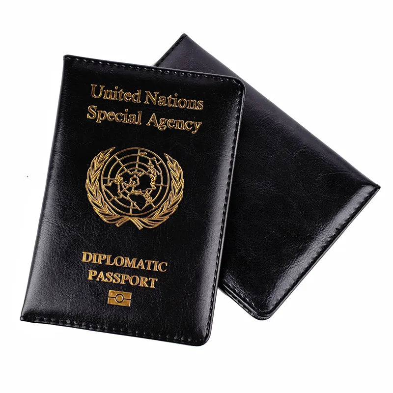 Travel Passport Cover Of United Nations Diplomatic Passport Holder