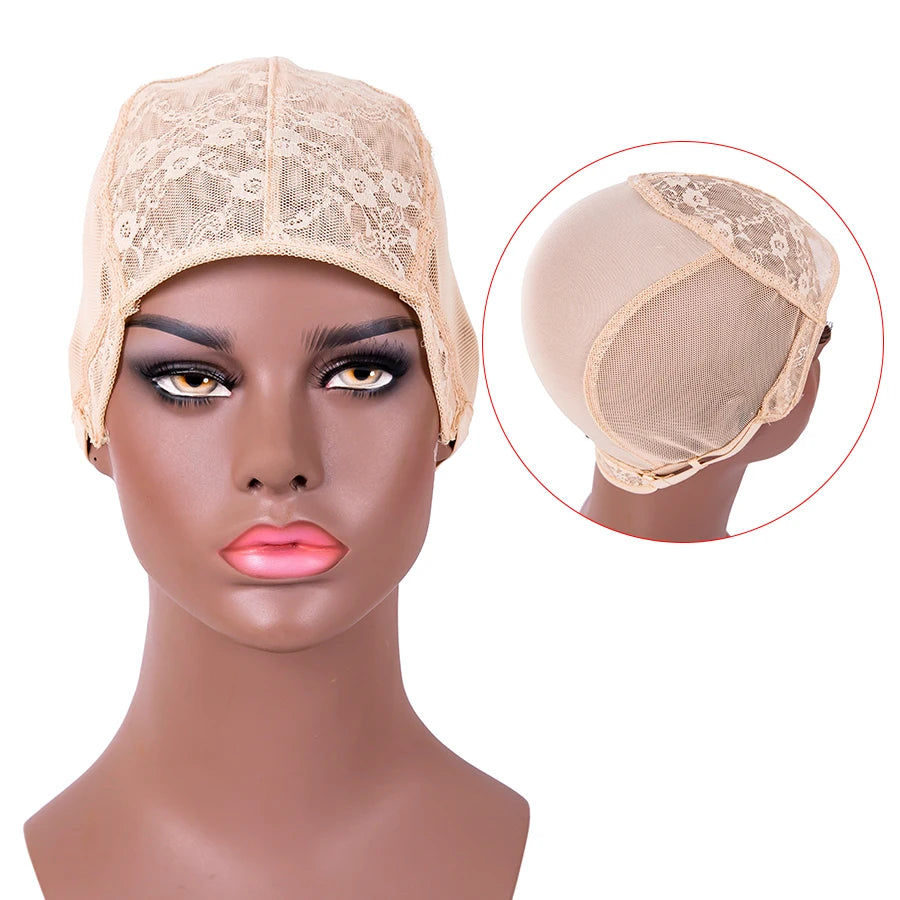 Stretch Swiss Lace Wig Cap For Making Wigs With Adjustable Straps