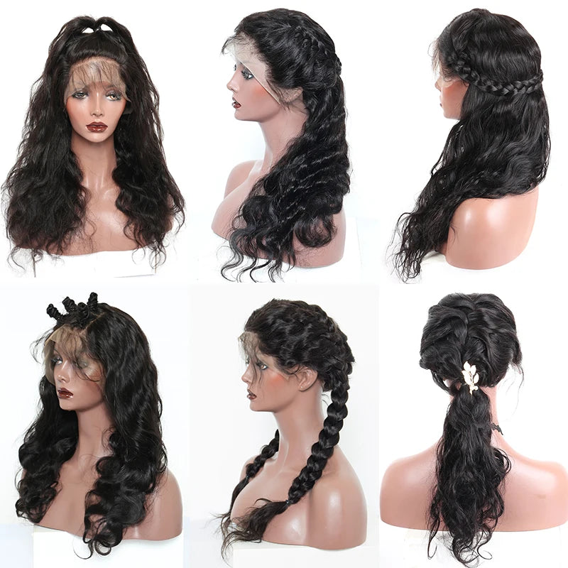 13x6 Lace Front Human Hair Wigs For Women 250 Density Body Wave