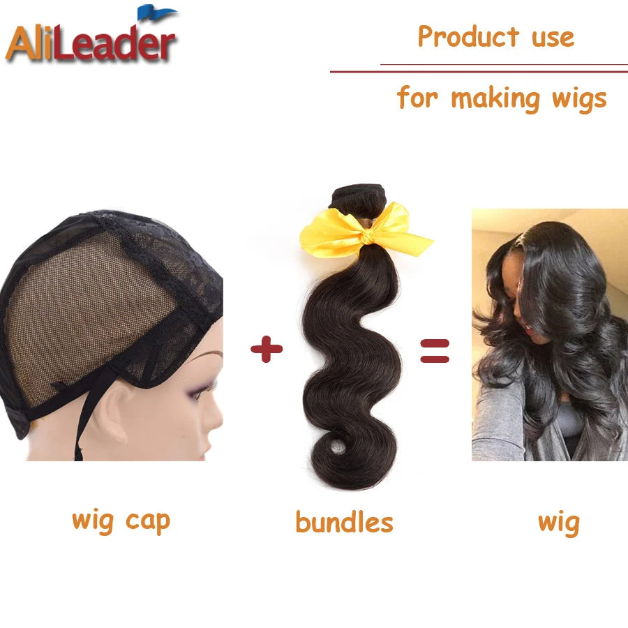 Stretch Swiss Lace Wig Cap For Making Wigs With Adjustable Straps