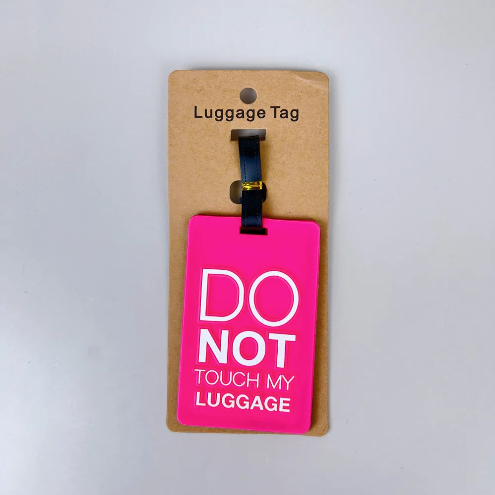 Novelty Letters Luggage Travel Tag Silica Gel Suitcase