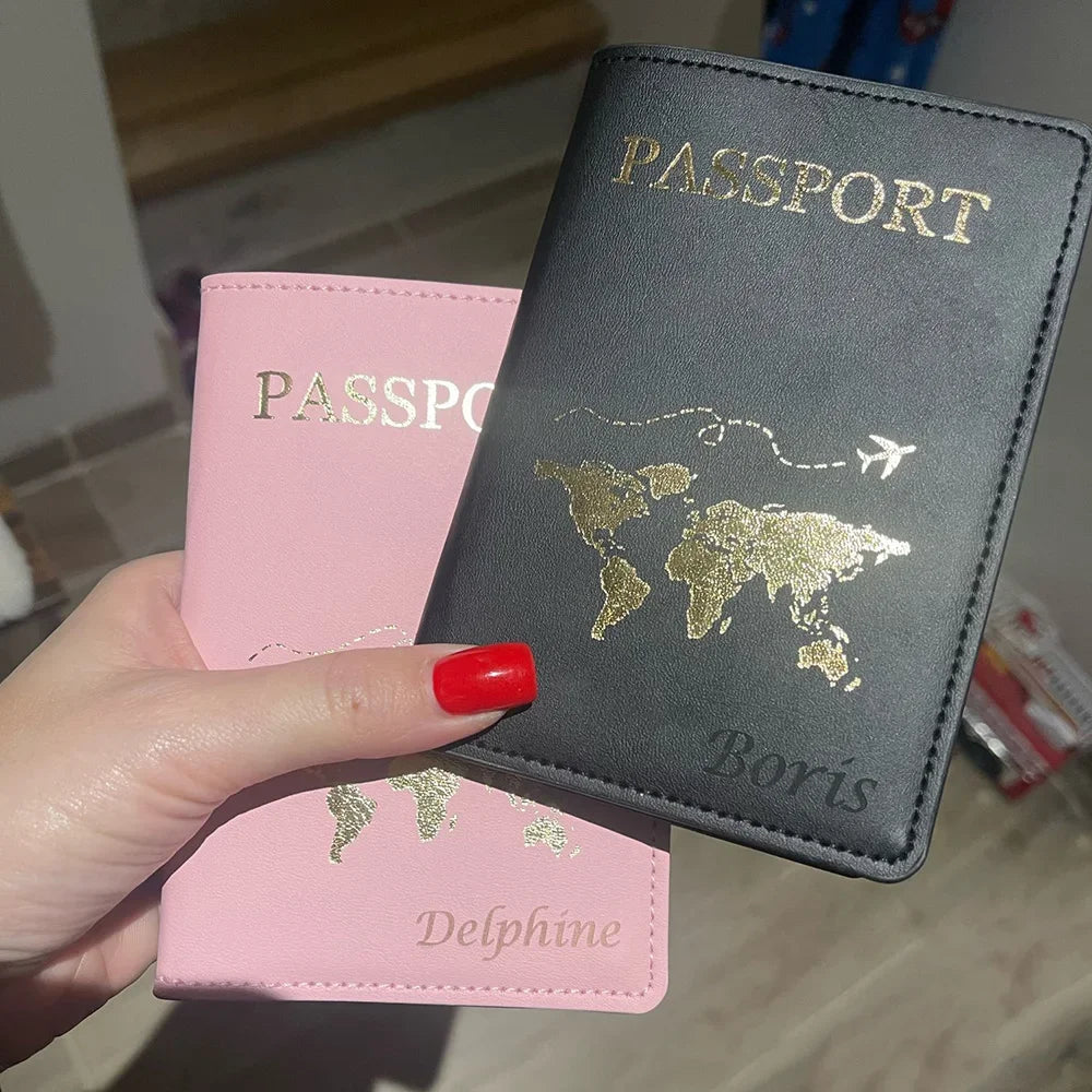 Cute Personalised Passport Cover Women with Names