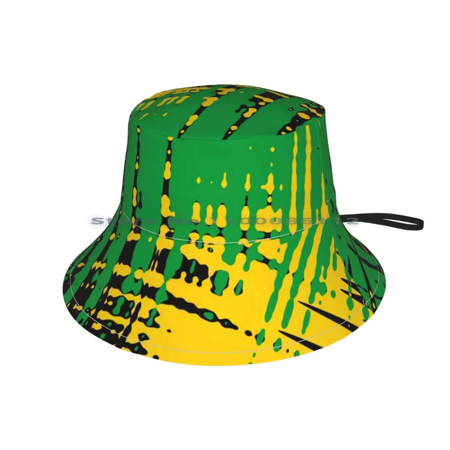 Jamaica Flag Colors Tie-Dye Art By Actively Abstract-Jamaican