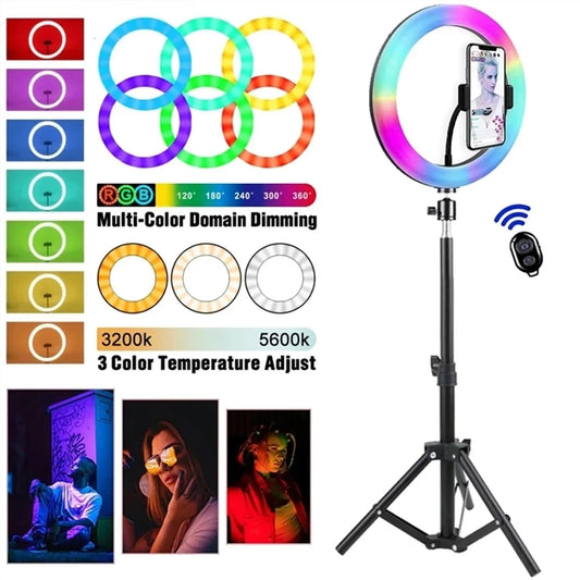 Selfie Ring Light Photography RingLight Circle Fill Light Led Color Lamp