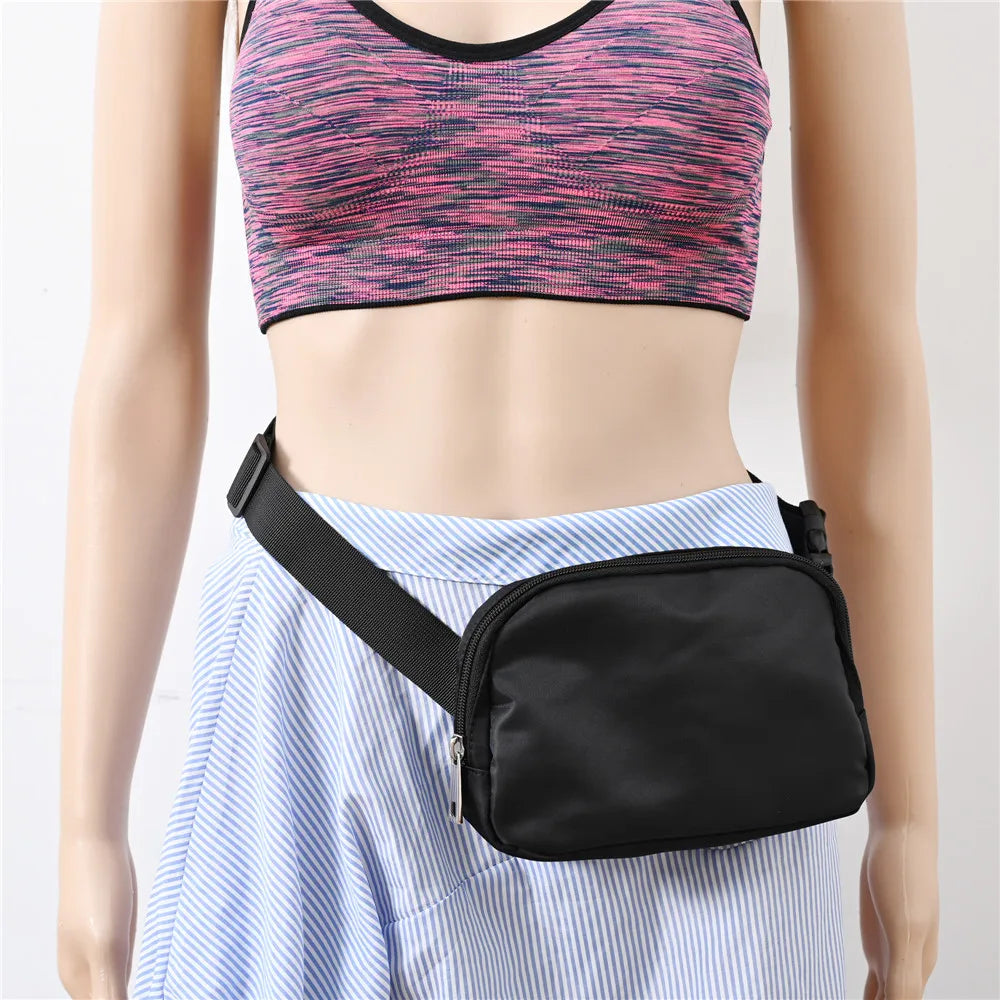 Fashion Women Waist Bag Zipper Fanny Pack Chest Bag Outdoor Sports