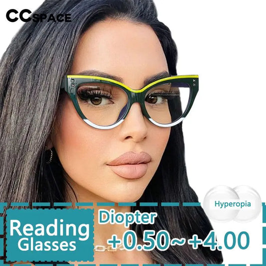 Big Frame Cat's Eye Glasses Brand Designer Retro