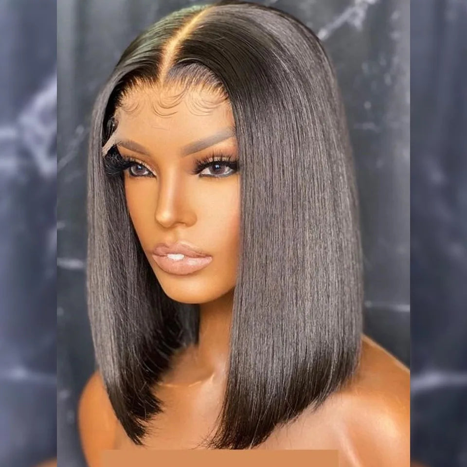 Straight Short Bob Lace Front Wigs 13x4 Lace Front Human Hair Wigs