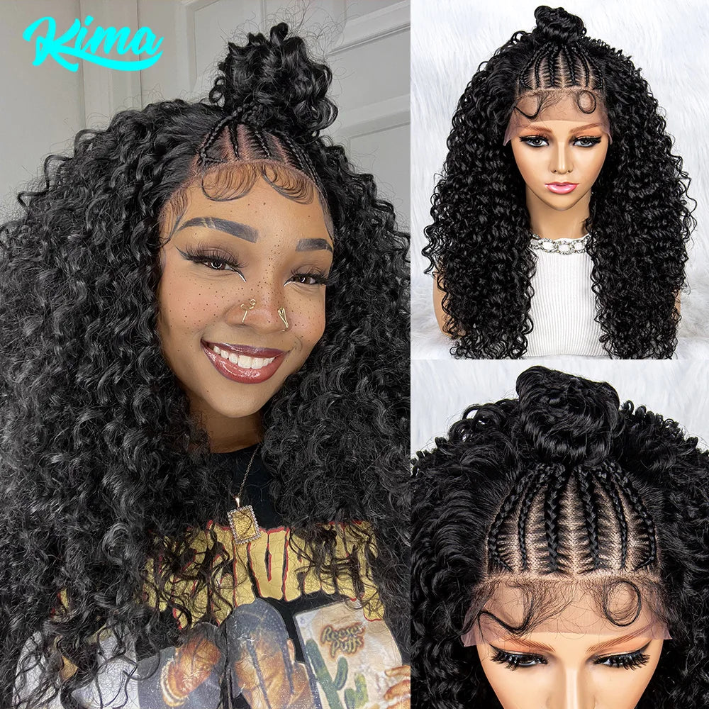 Kima New Braided Wigs Synthetic Lace Front Wig Braided Wigs