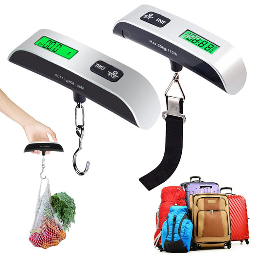 Portable Electronic Luggage Scale LCD Digital Hanging Baggage Scale Suitcase