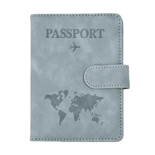 Passport Cover PU Leather Man Women Travel Passport Holder