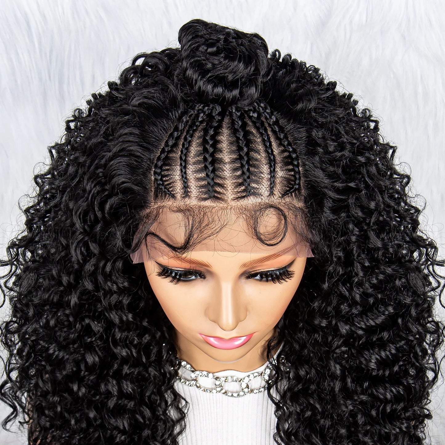 Kima New Braided Wigs Synthetic Lace Front Wig Braided Wigs