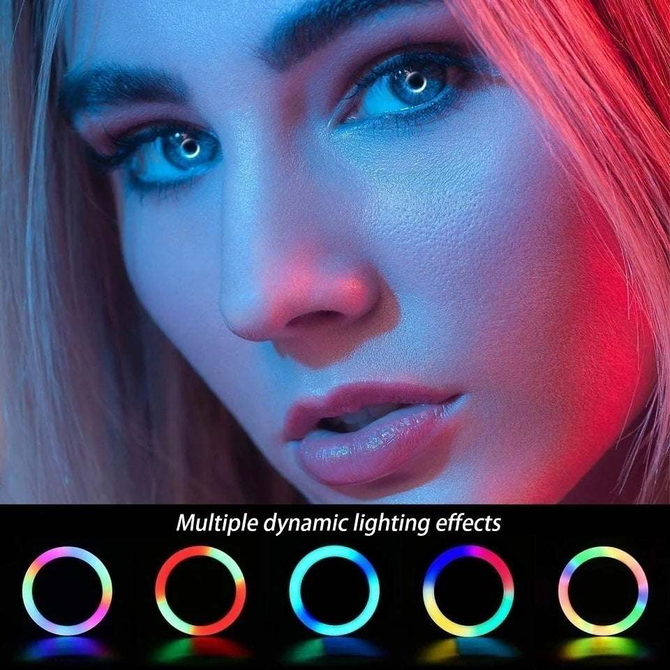 Selfie Ring Light Photography RingLight Circle Fill Light Led Color Lamp